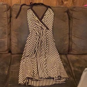 Halter stripe dress